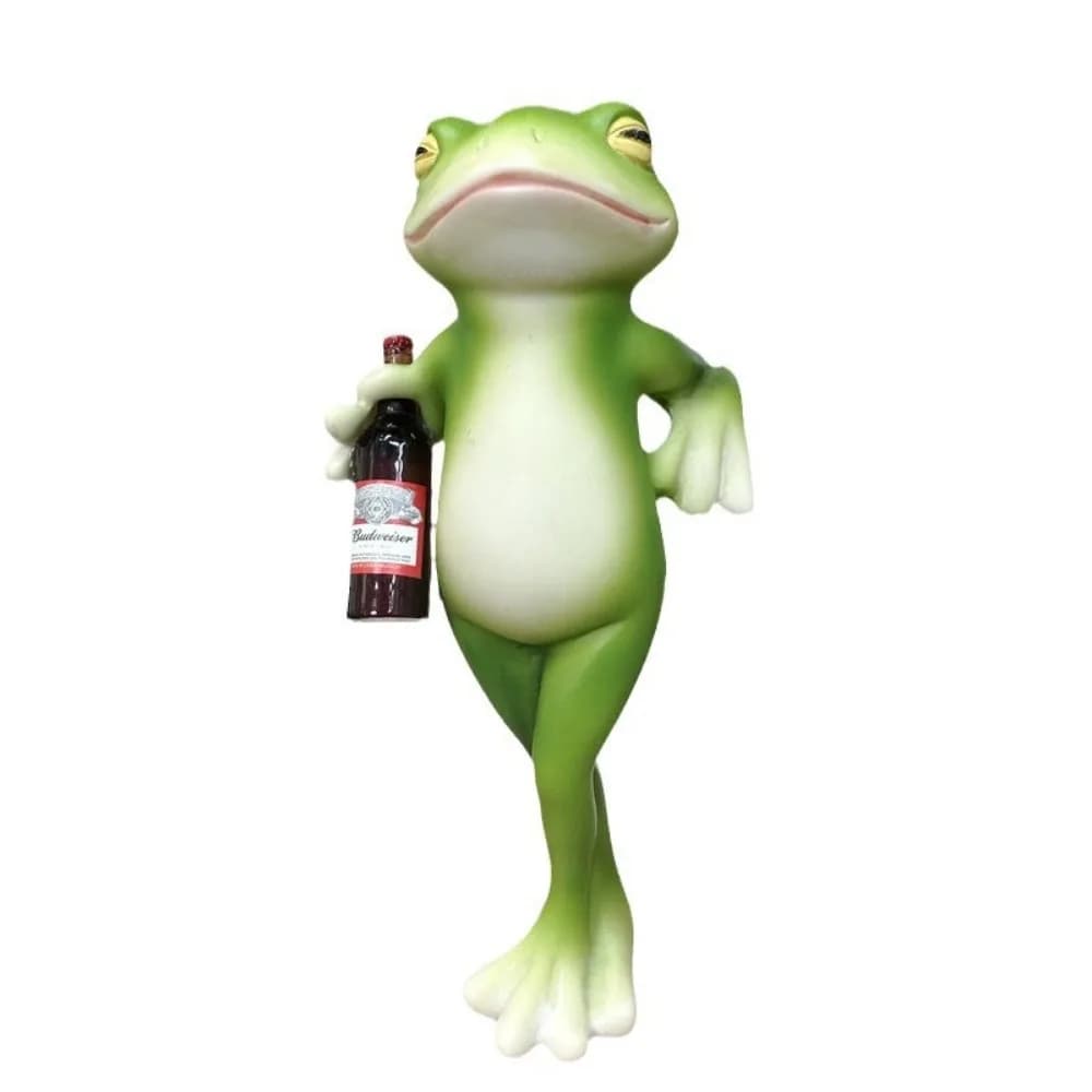 Pot de fleur suspendu en forme de grenouille, drôle, peint à la main, animaux décoratifs, Figurines 