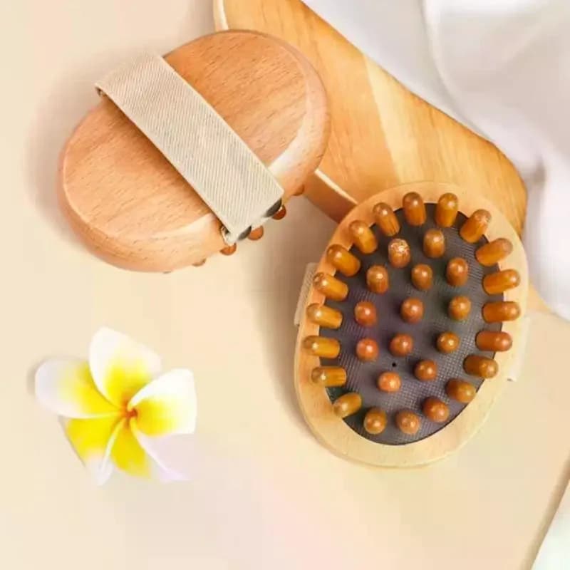 Brosse de massage corporelle en résine Gua Sha pour le cuir chevelu, avec coussin d'air et huile ess