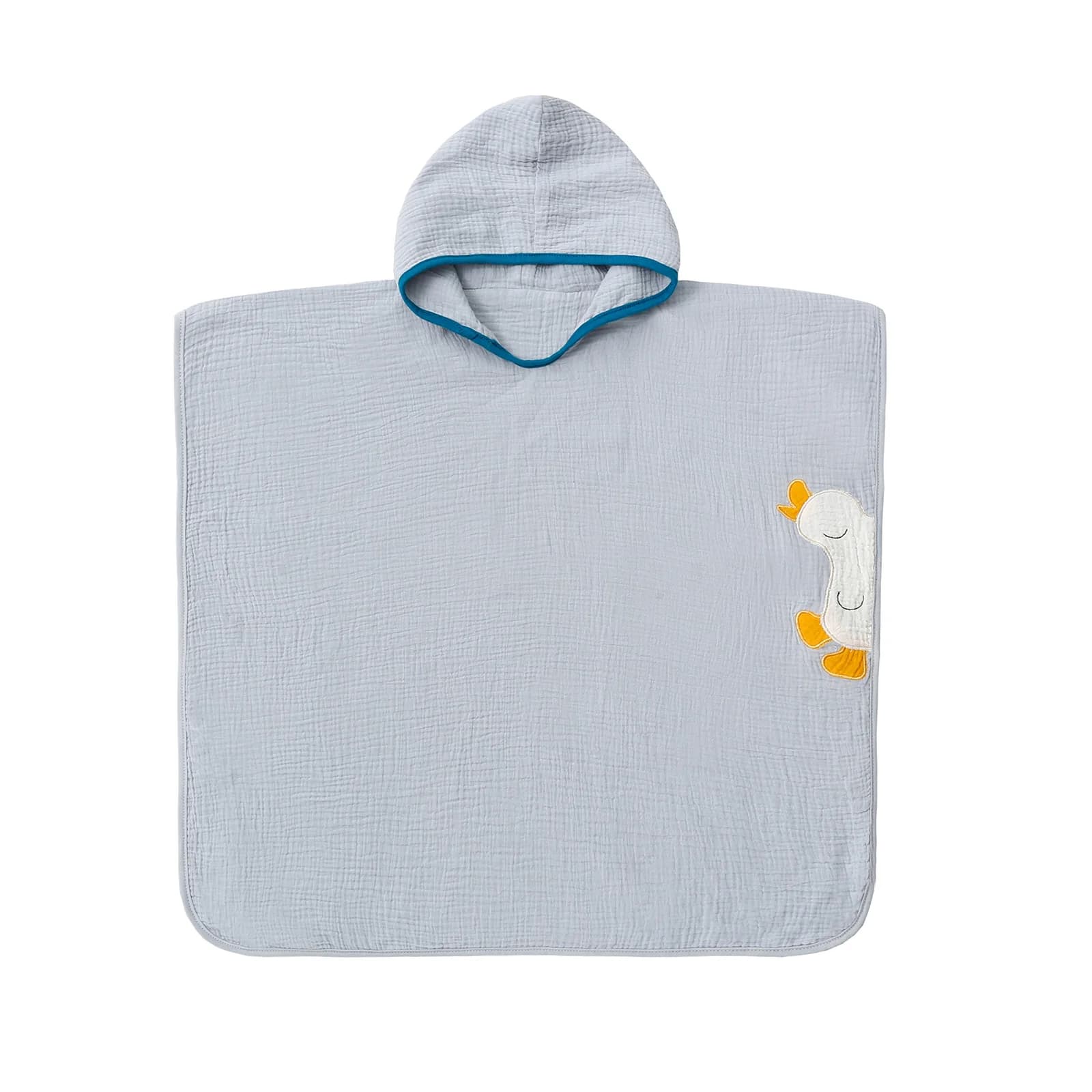 Serviette Poncho à capuche en mousseline pour bébé, serviette de bain, douce, pour la plage, pour en