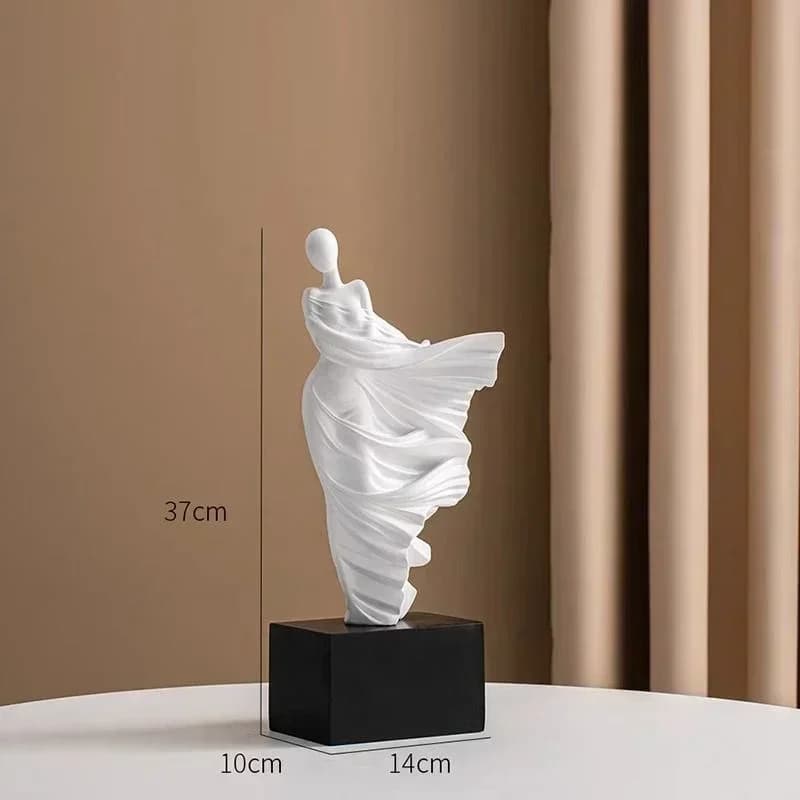 Sculpture en résine de portrait de figure, sculpture principale d'art, salon, décor à la maison, bur