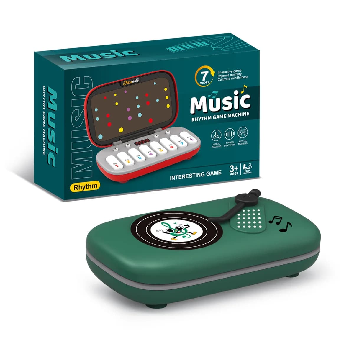 Machine de jeu de Puzzle de rythme de musique électronique, poches Montessori, jouet de voyage, illu