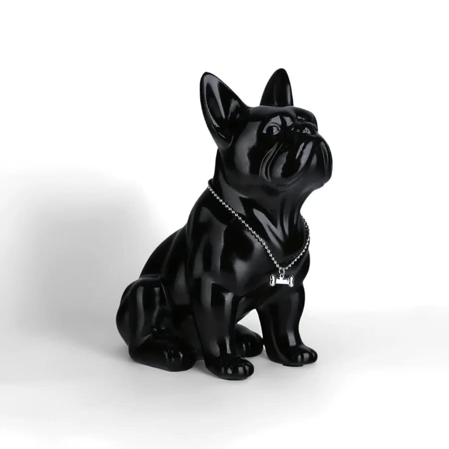 Sculpture de bouledogue français Adorable, décoration de Table de chevet de salon de maison, Figurin
