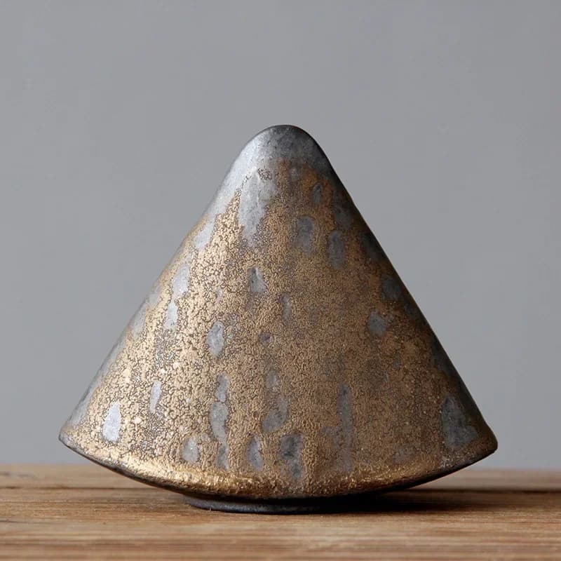 Ornements de vase en poterie brute, cérémonie du thé rétro, articles de fleurs du Vermont, vase en c