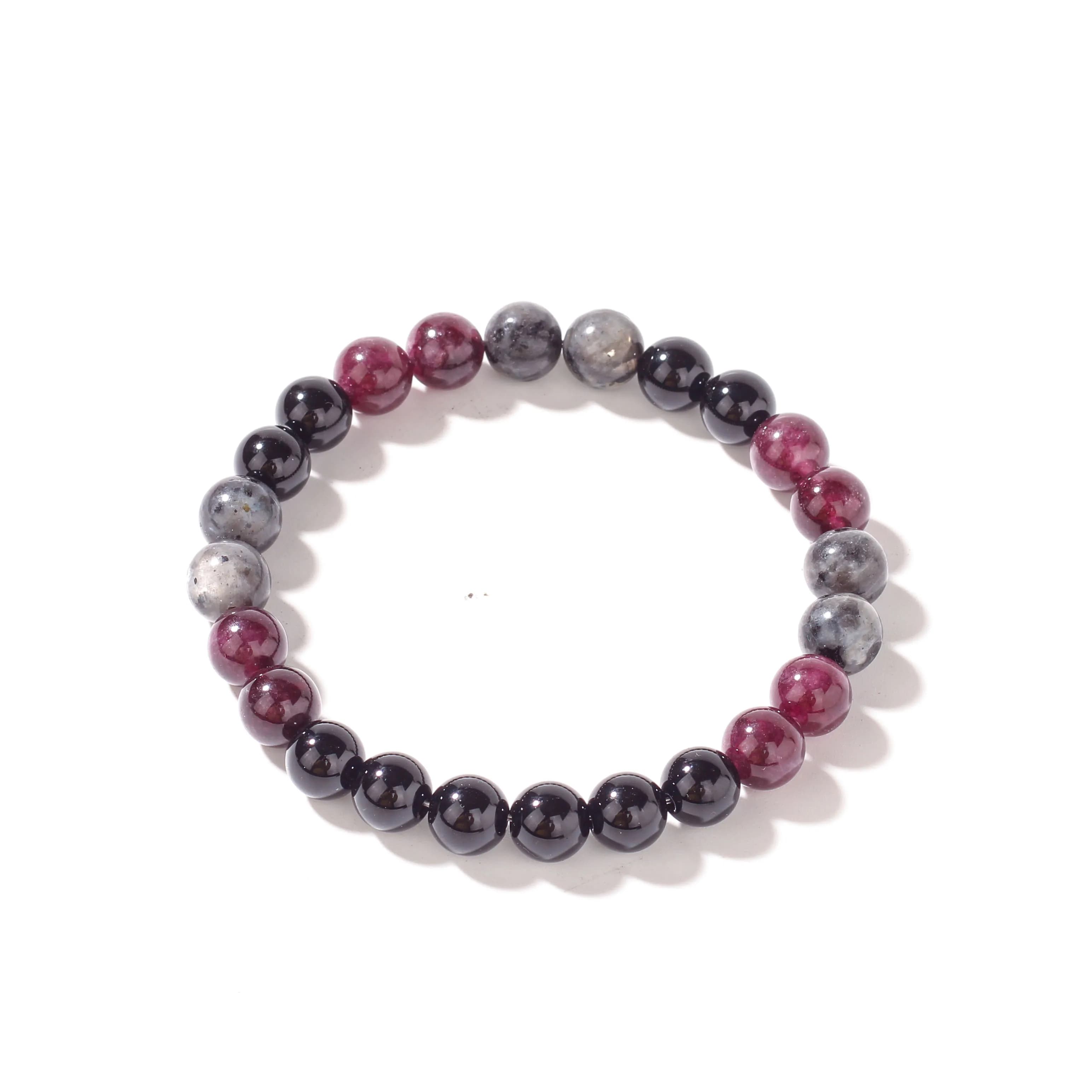 Bijoux d'automne de luxe rouge noir grenat père vacances épiphanie quotidien pierre naturelle protec