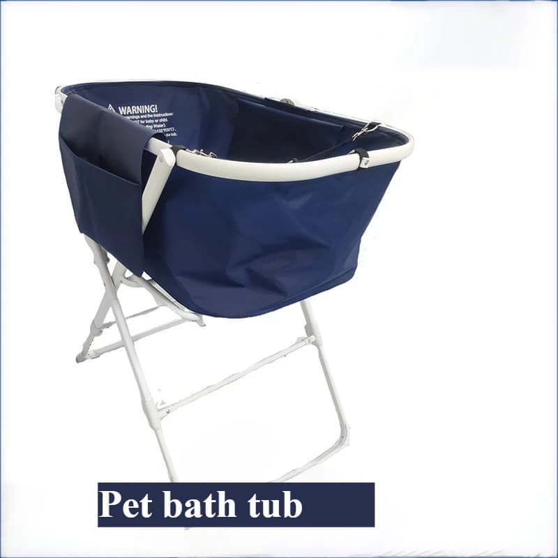 Bassin de bain pliable pour animaux de compagnie, bain pour chiens et chats, support de bain réglabl