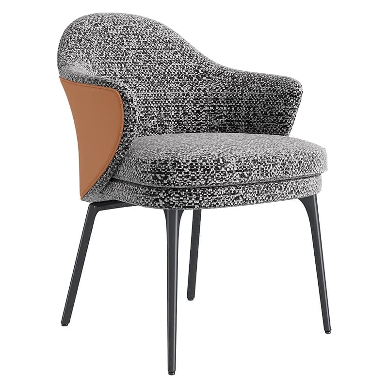 Chaise de salle à manger italienne, en tissu, pour la maison, la salle à manger, le loisirs, légère,