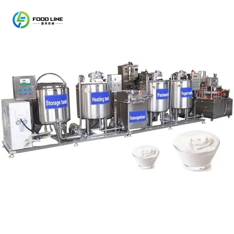 Machine à yaourt professionnelle personnalisée, petite ligne de production de yaourt au soja végétal