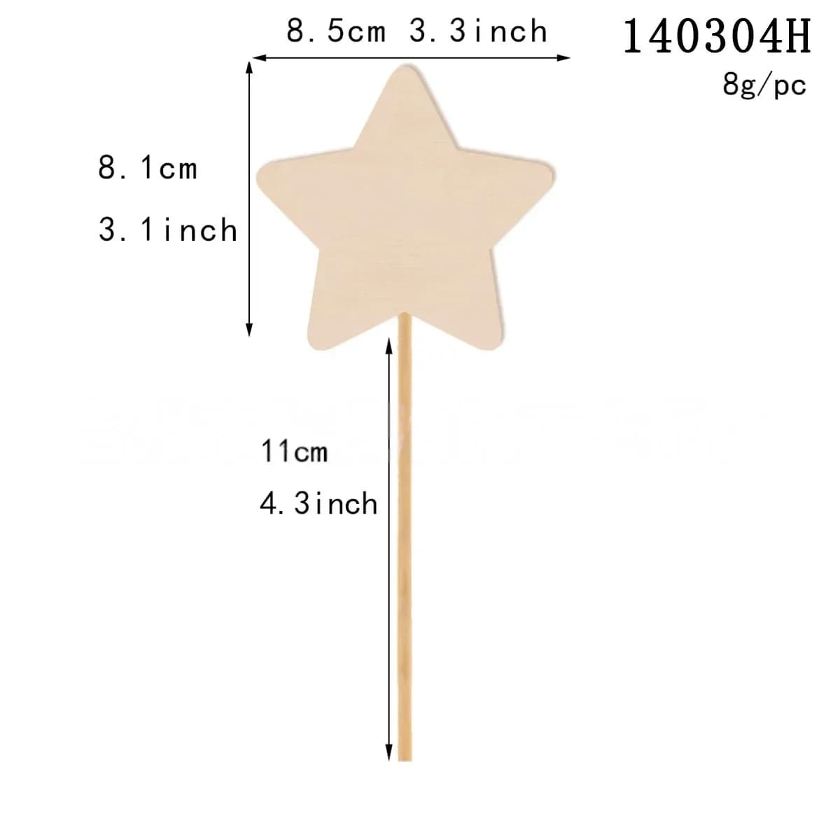 Baguettes de princesse en bois inachevées, 100 pièces, baguettes féeriques en bois, baguette magique