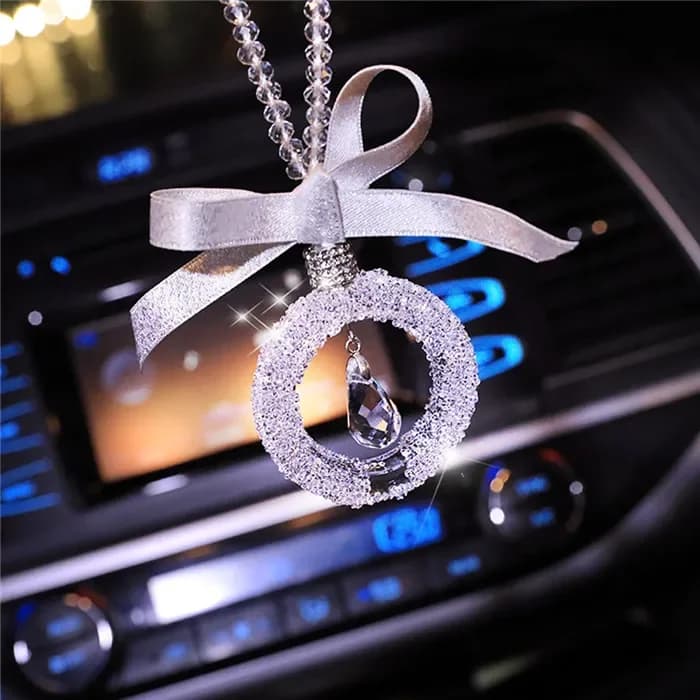 Ornement de voiture, breloques pour rétroviseur, décoration suspendue, suspension en cristal, penden