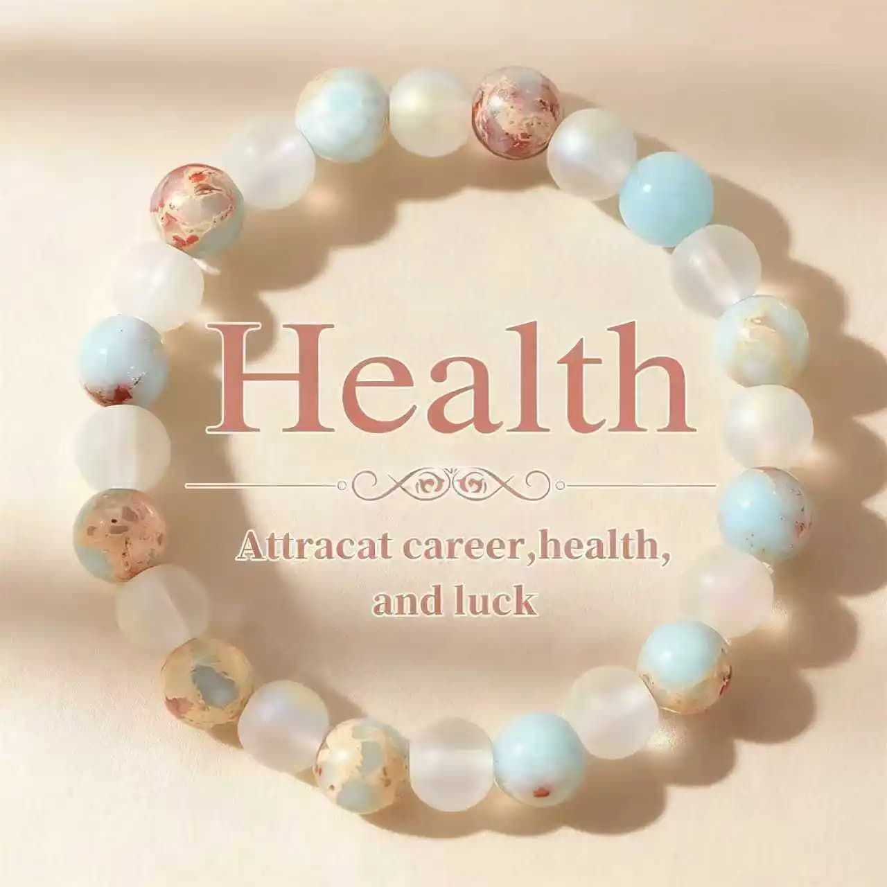 Halo Quartz et sédiment océan Bracelet de perles unisexe Shoushan pierre rafraîchissante purifiant c