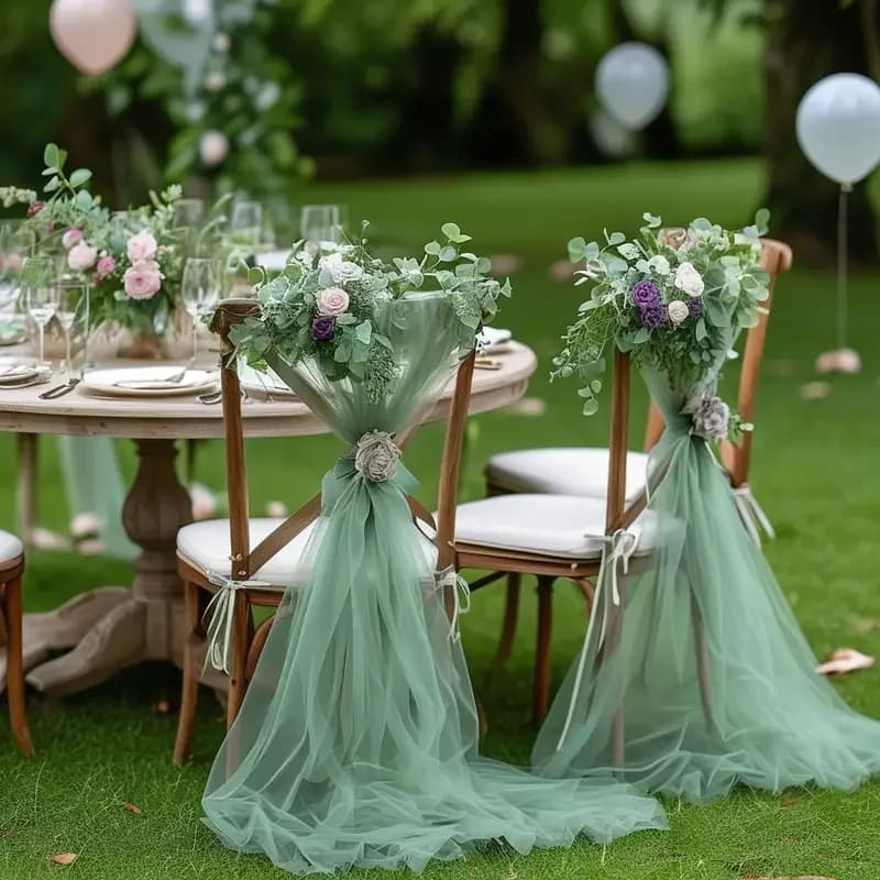 Tissu en tulle blanc pour décoration de mariage DIY, tutu, jupe de table pour baby shower, décoratio