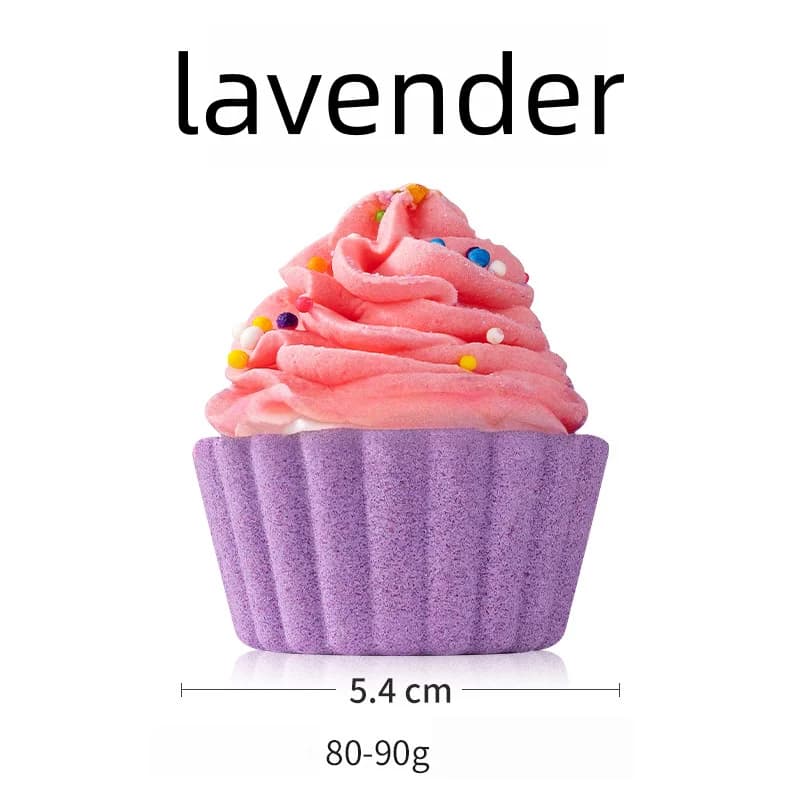 Bombes de bain en forme de gâteau 80g, boules de bain moussantes crémeuses pour enfants, aromathérap