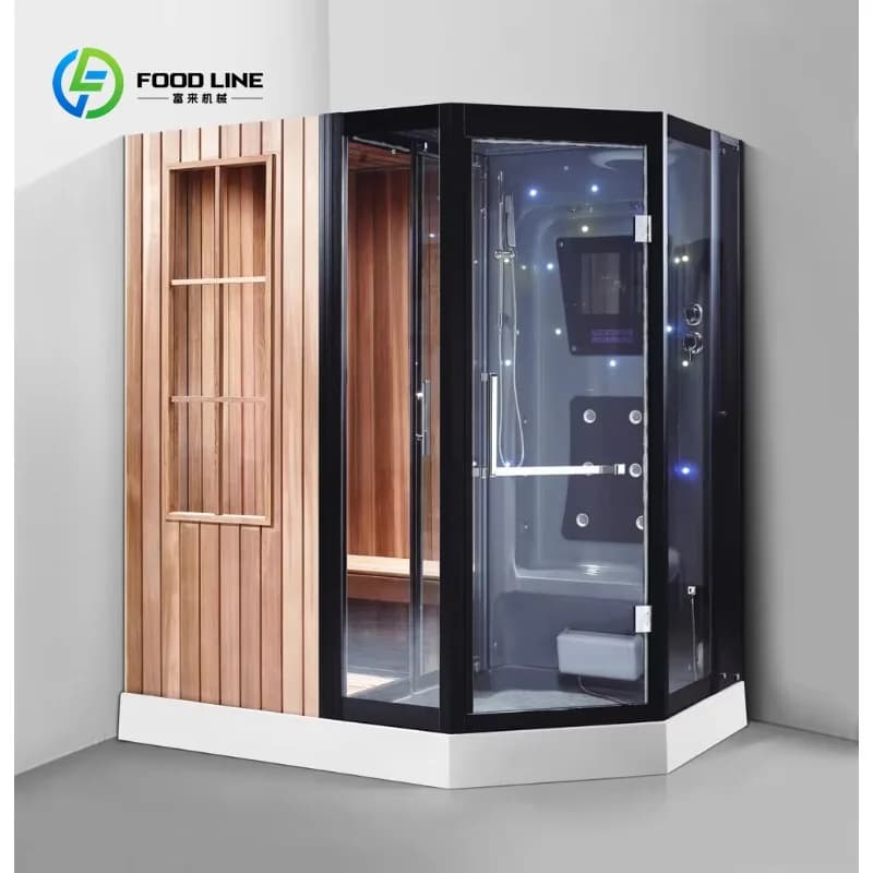 Sauna extérieur traditionnel de luxe personnalisé pour 2 personnes, sauna à vapeur sèche pour usage 