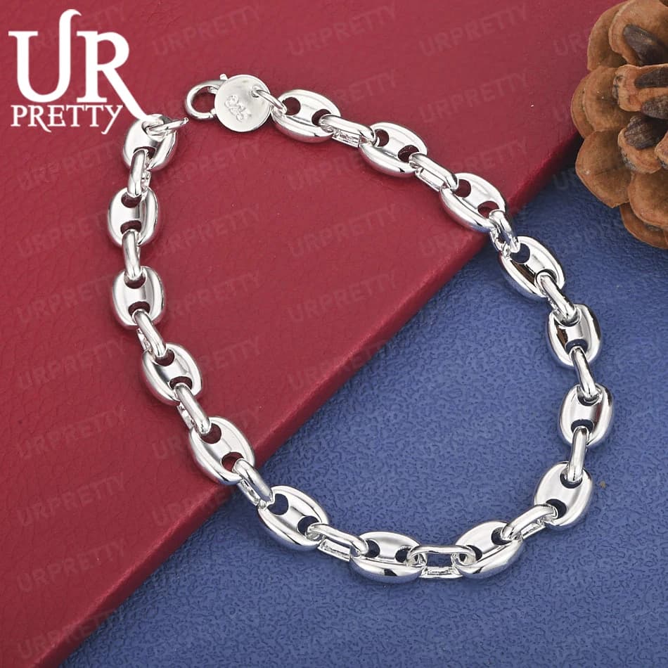 Bracelet circulaire d'anniversaire en argent Sterling 925, pour femmes et hommes, fête de fiançaille