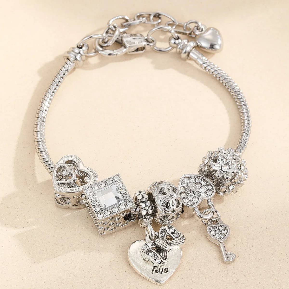 Bracelet multi-perles pour femme, accessoires de bijoux, fête, vacances, amour, pan, famille, multi-