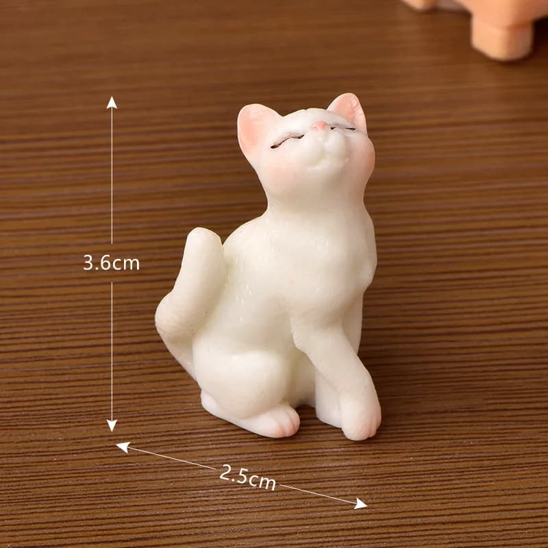 Décorations de gâteau de chat, Mini Figurines de chat mignon, garniture de gâteau de chaton pour enf