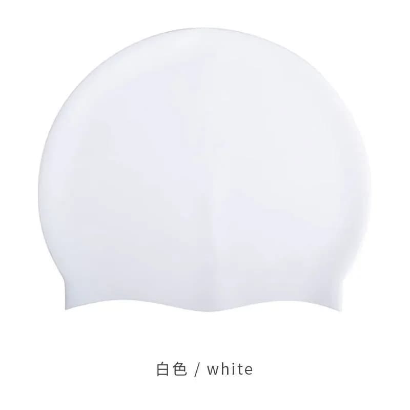Bonnet de bain en silicone, classique unisexe, pour adultes et enfants, confortable, durable, antidé