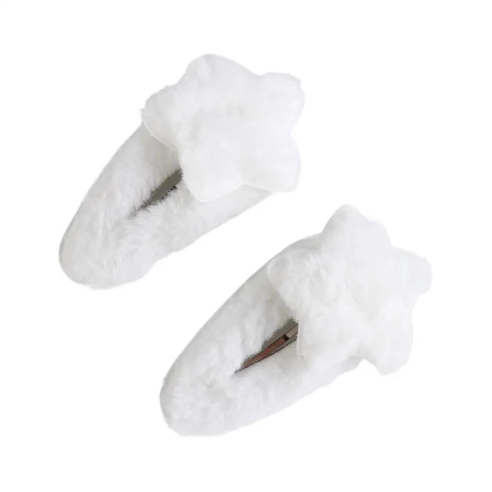 Barrettes étoiles en peluche style minimaliste, accessoires pour cheveux, pinces BB en peluche, orne