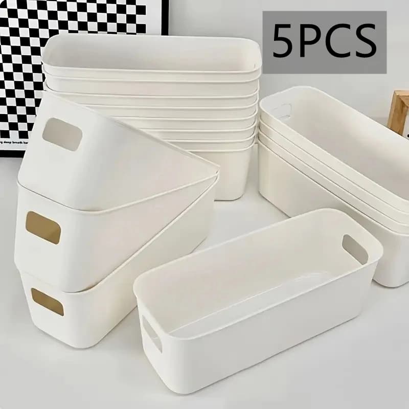 Boîte de rangement multifonctionnelle 10 pièces, boîte de rangement de bureau durable de grande capa