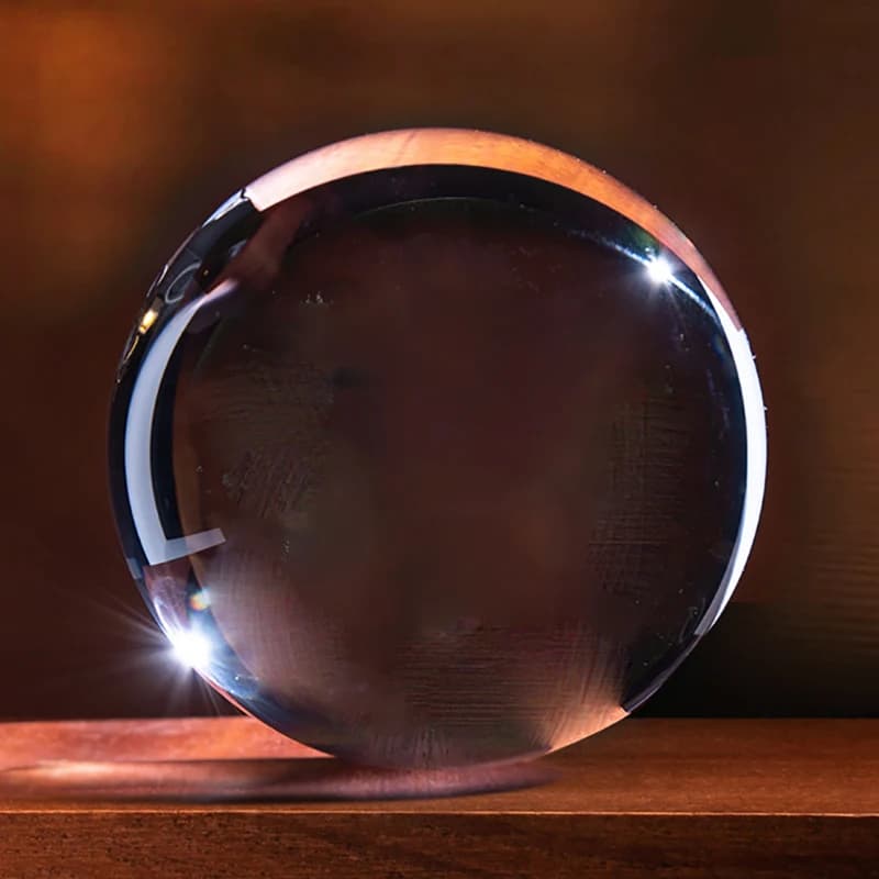 Boule de cristal personnalisée 6/8cm, texte Photo, gravure Laser personnalisée, animaux de compagnie