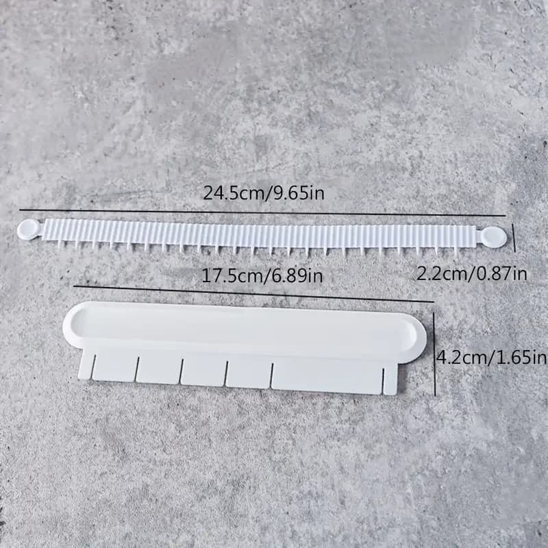 1 pièce Outil de décoration de gâteaux courbé avec règle graduée, marqueur de jupe de gâteau pour la