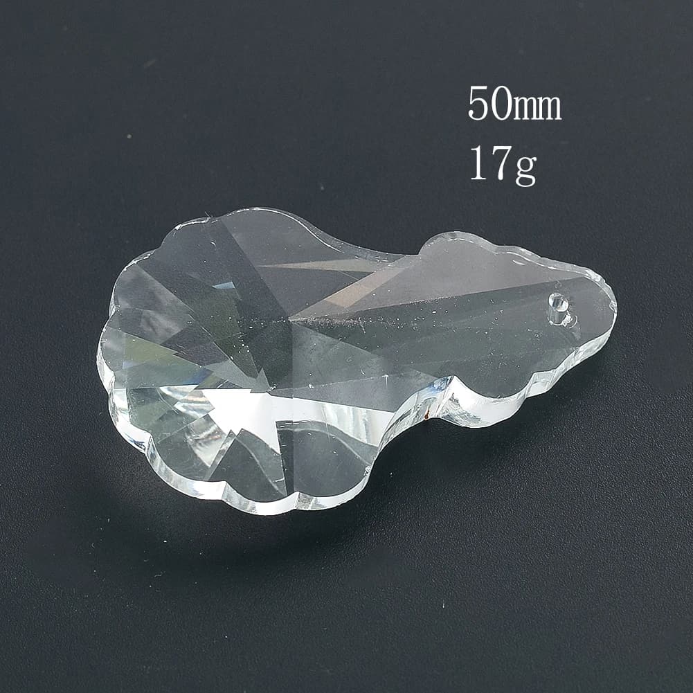 Prisme d'art en verre transparent à facettes, pendentif gourde en cristal, pièces de lustre pour la 