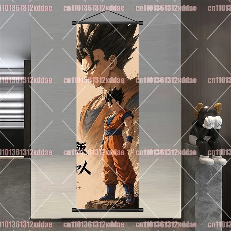 Peinture Murale Anime Dragon Ball – Affiche Goku, Vegeta, Trunks – Décoration Salon, Chambre – Table