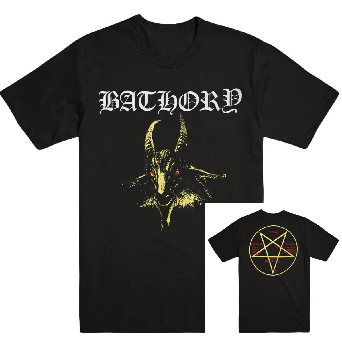 BATHORY Under The Sign T-Shirt en coton avec motif graphique pour hommes et femmes, Streetwear d'été