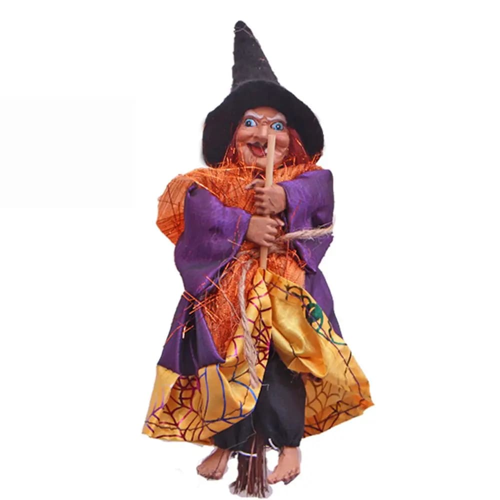 Figurine de Sorcière, Pendentif de Sorcière, Accessoire de Décoration de Maison Hantée, de Festival,