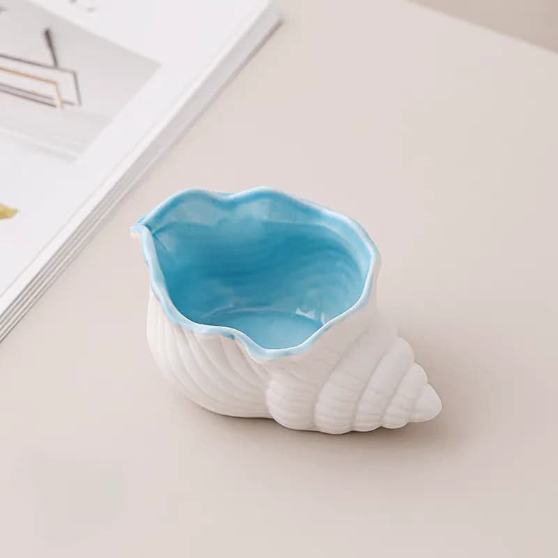 Ornement décoratif créatif d'étoile de mer, plateau de rangement de bureau, décoration en céramique