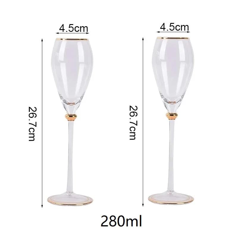 Verre à vin rétro Phnom Penh de 400ml, 2 pièces, verres à Champagne en cristal, gobelet en verre pou