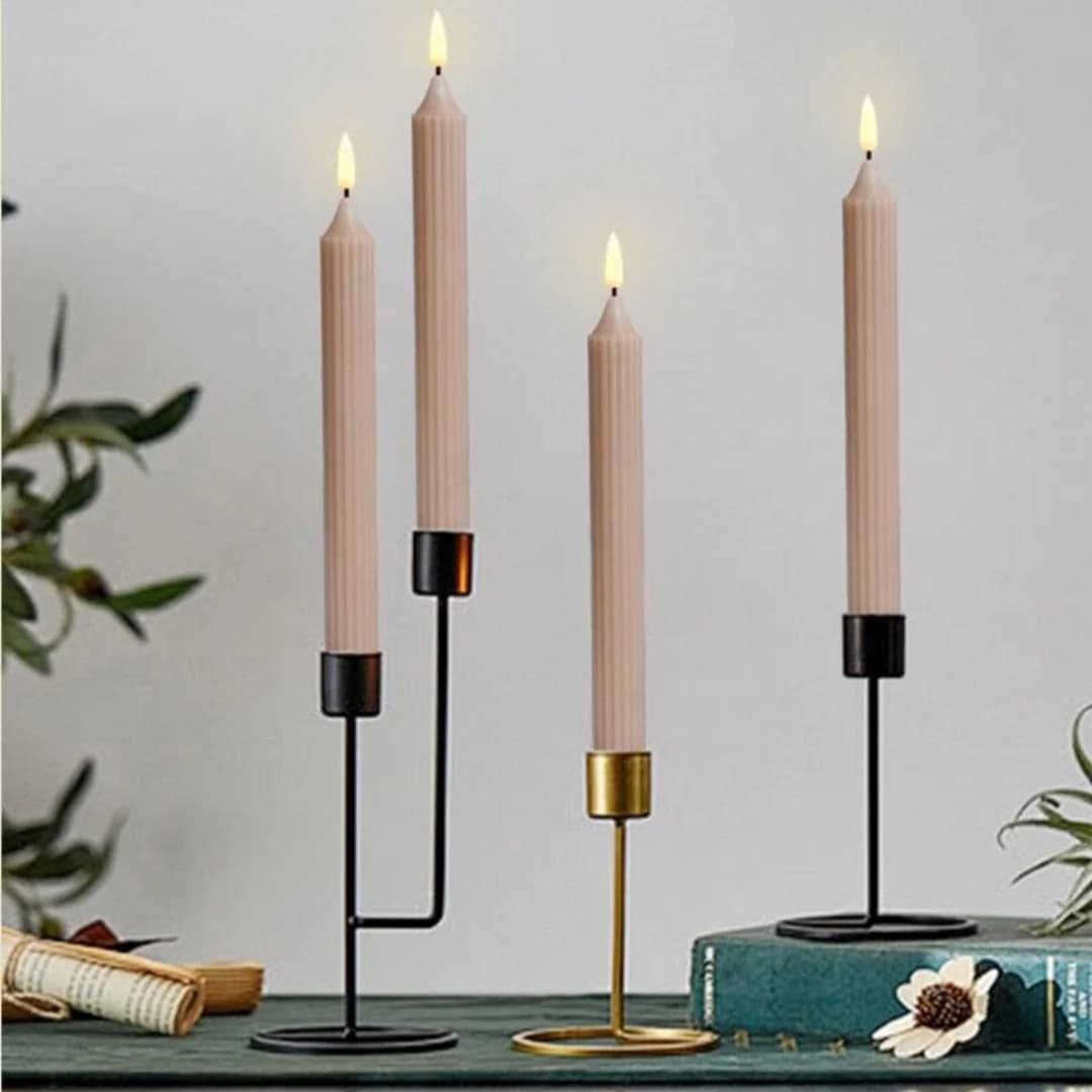 Bougies LED sans flamme à effet vacillant avec télécommande, bougies LED pour fenêtre à piles, en ci