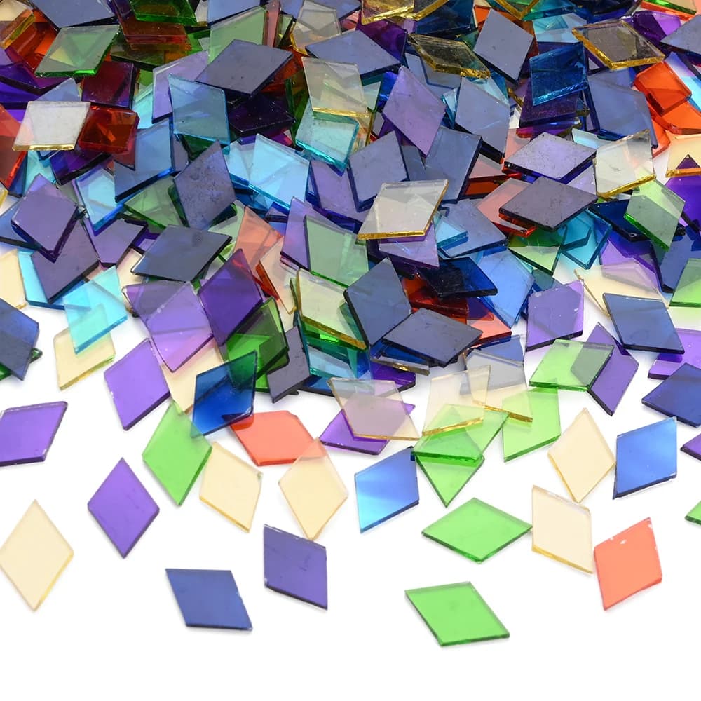 Bricolage céramique mosaïque verre 100 pièces carreaux miroir fait à la main décoratif carreaux de c