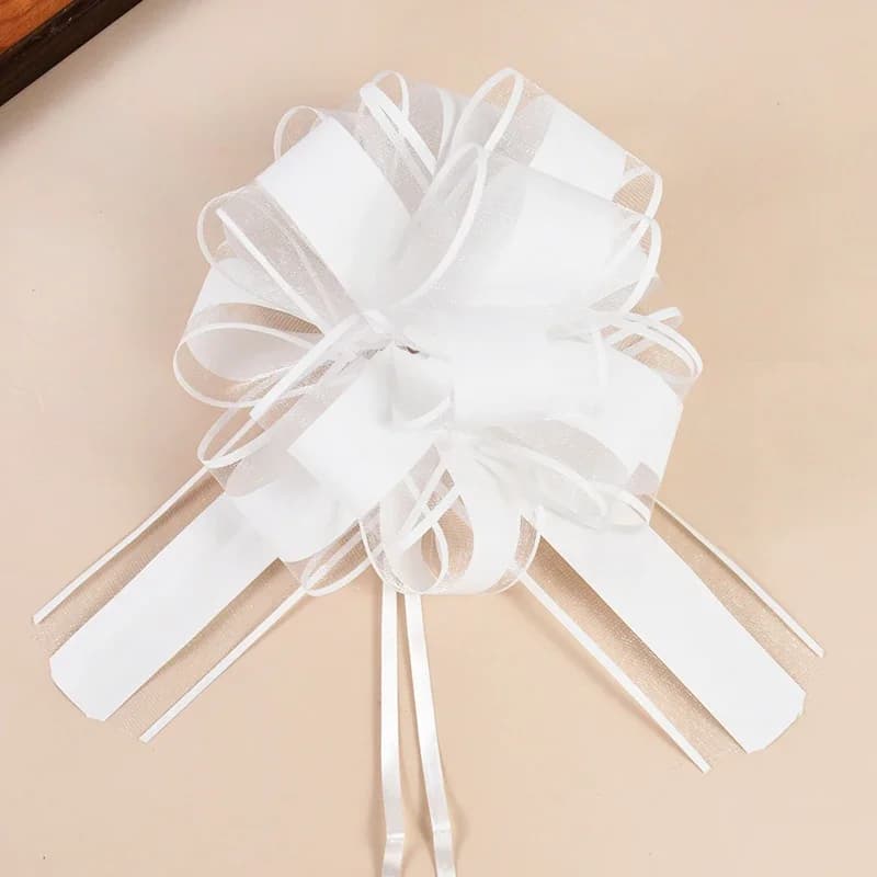 Rubans à nœud de voiture de mariage, 10 à 20 pièces, emballage cadeau de noël, décoration d'emballag