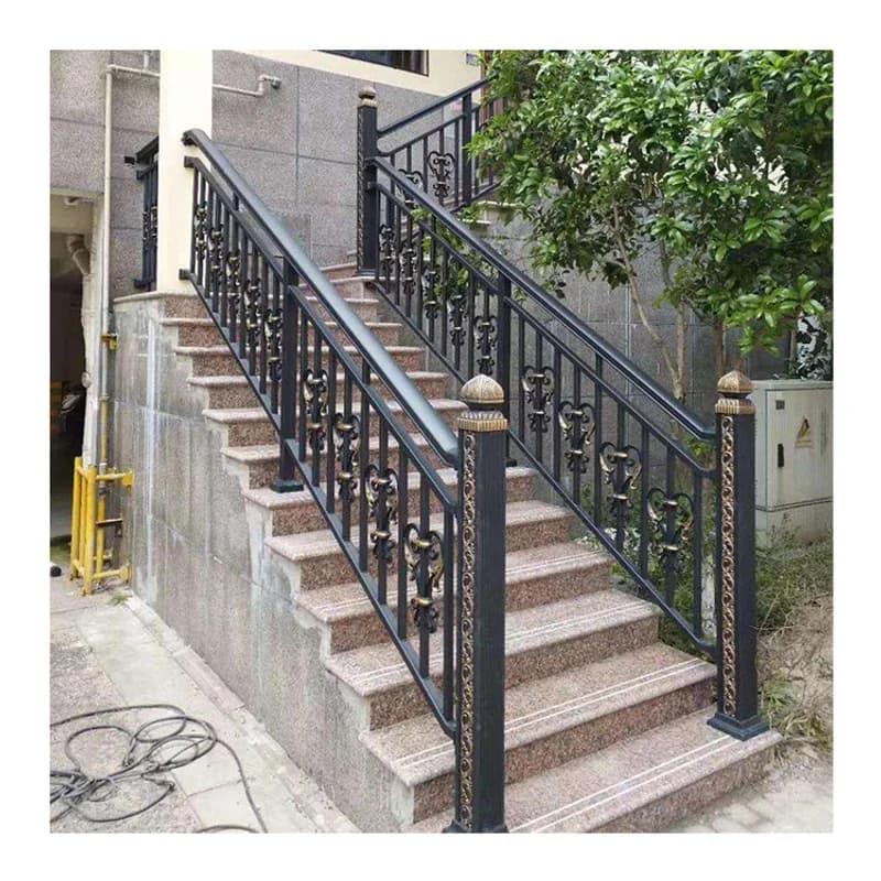 Escalier extérieur de conception de main courante de garde-corps moderne