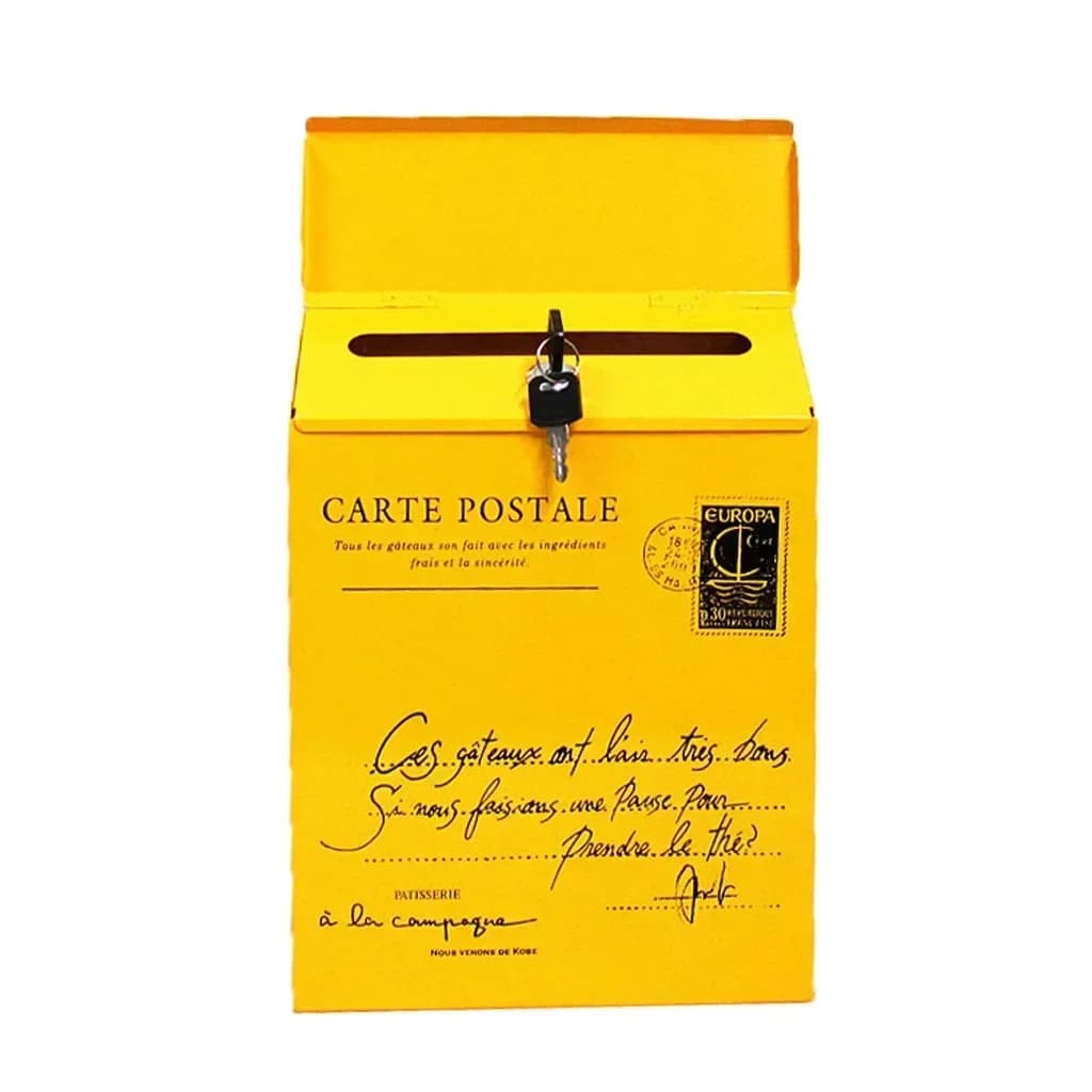 Boîte aux lettres murale Vintage, boîte à journaux rétro avec lettres postales, boîtes aux lettres é