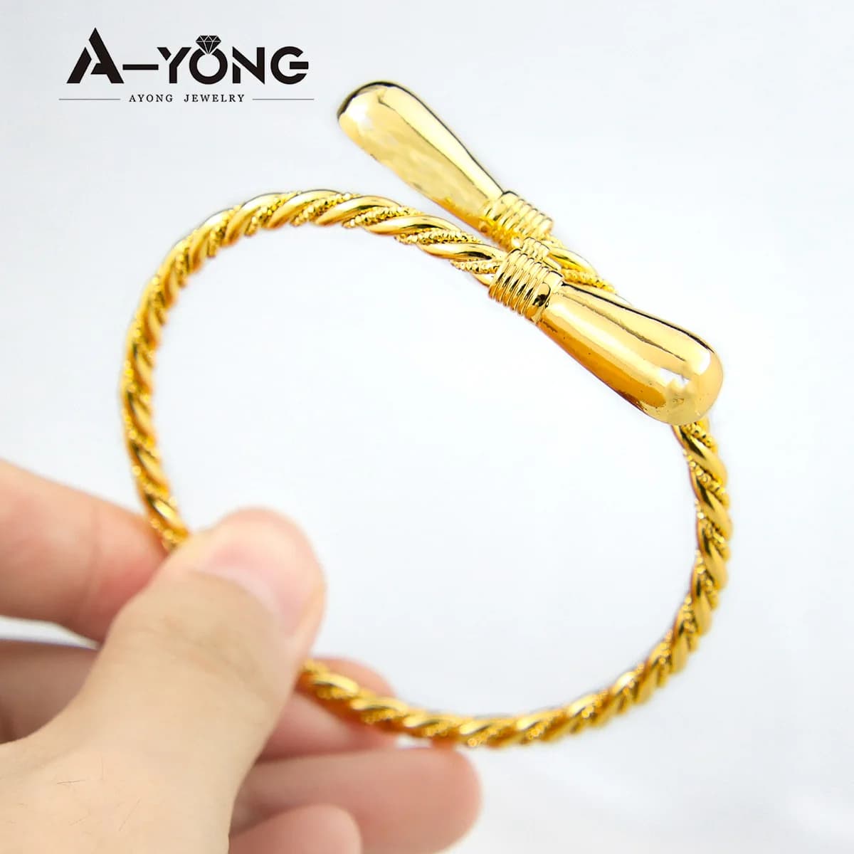 Bracelet de bijoux Vintage turc plaqué or 21 carats, Double couche irrégulière de dubaï, bracelets d