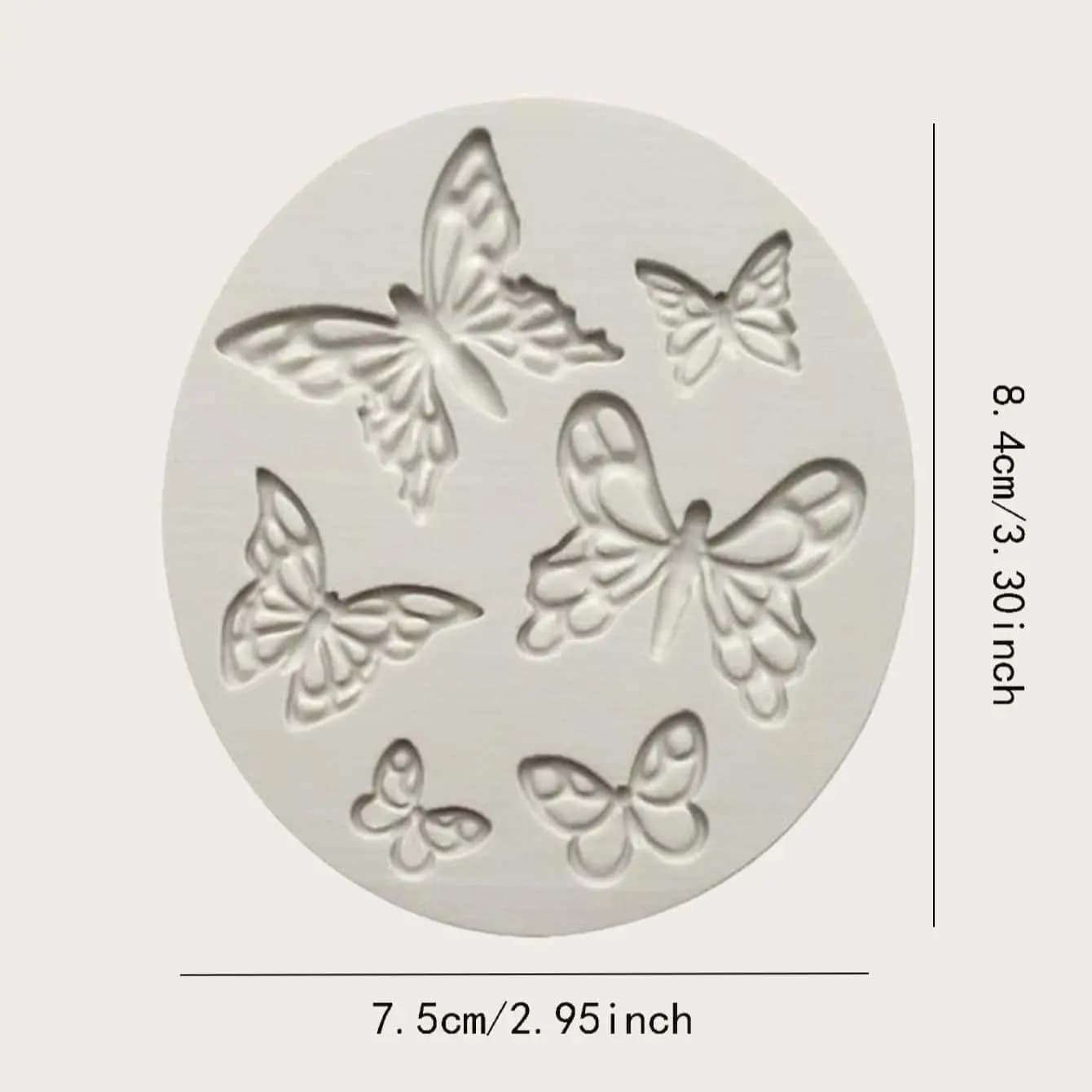 Papillon Fondant Silicone Sugarcraft outils de décoration de gâteau de mariage résine moules à choco