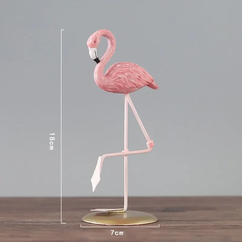 Maison jardin décoration artisanat flamant Figurines nordique créatif résine Sculptures ornements St