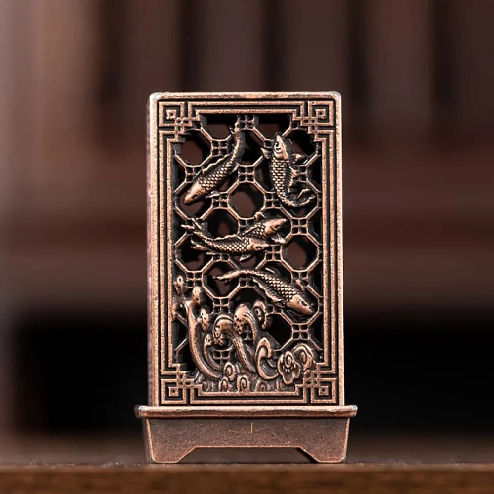 Nouveau brûleur d'encens de Style chinois en alliage de Zinc, aromathérapie verticale d'intérieur, a