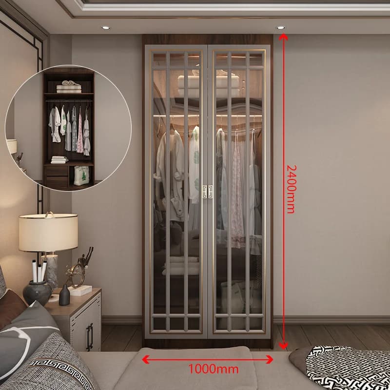 Armoire d'appartement moderne, cloison de styliste esthétique, armoire sur pied minimaliste, meuble 
