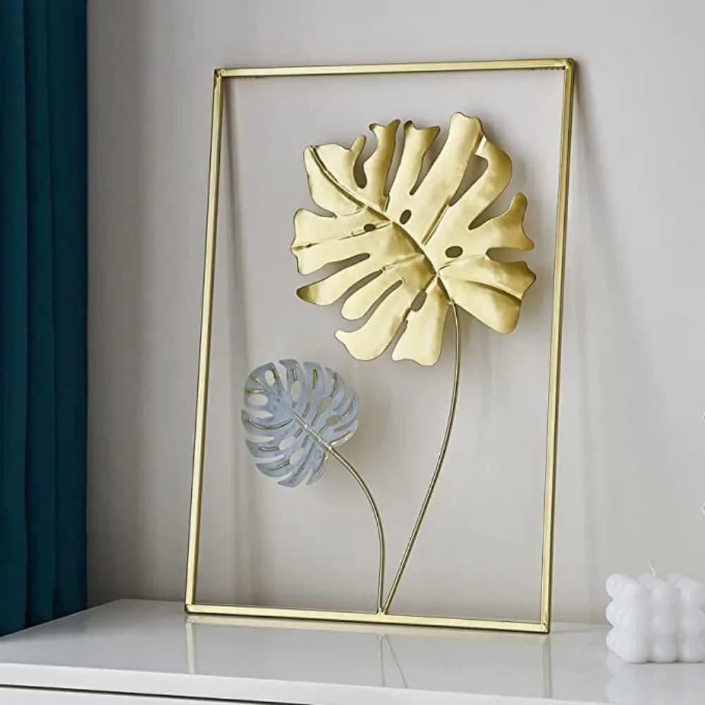 Autocollants muraux en macramé, style nordique, décoration pour la maison, ronds en métal doré, cuir