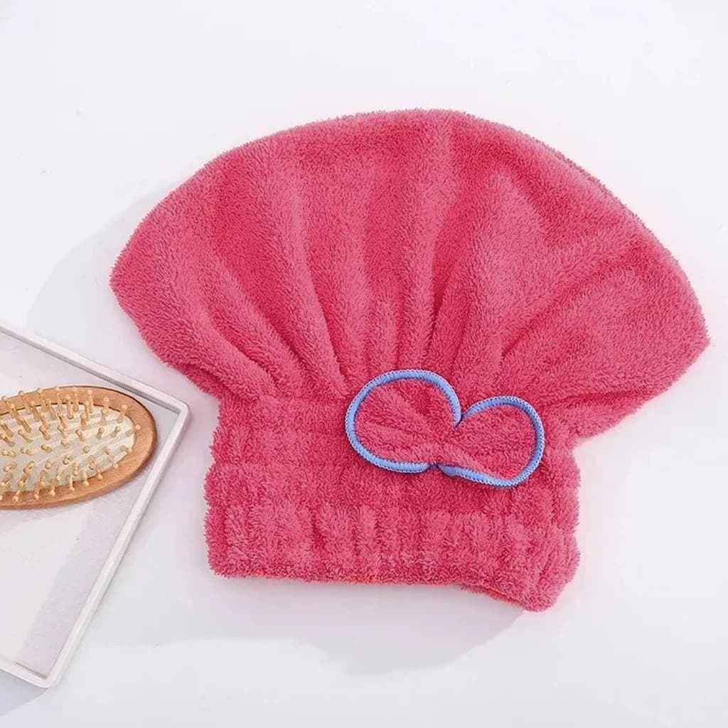 Serviette de bain en Microfibre à séchage rapide pour femmes, 1 pièce, bonnet enveloppant avec nœud