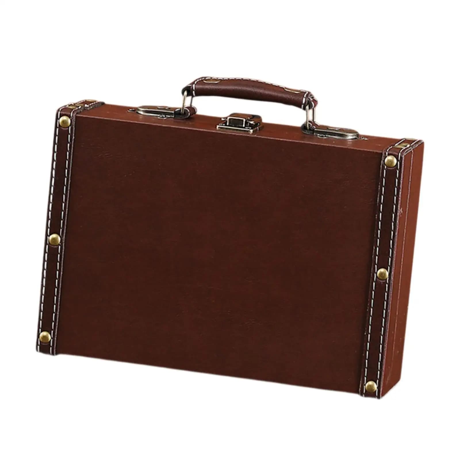 Valise antique, coffres à l'ancienne, accessoires photo, boîte de rangement décorative, coffre-valis