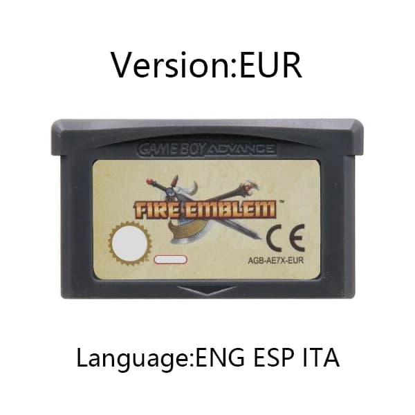 Cartouche de jeu GBA série Fire Emblem, carte de Console de jeu vidéo 32 bits, épée de joints, lame