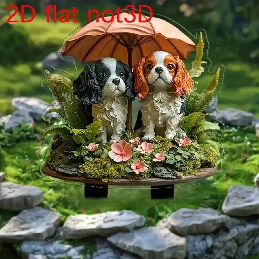 Pot de fleurs décoratif en forme de chiot, 1 pièce, produit de décoration extérieure multifonctionne