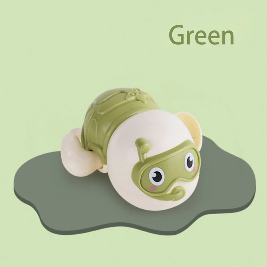 Jouet de bain à remonter pour bébé, tortue nageuse à remonter mignonne, jouet aquatique mécanique po