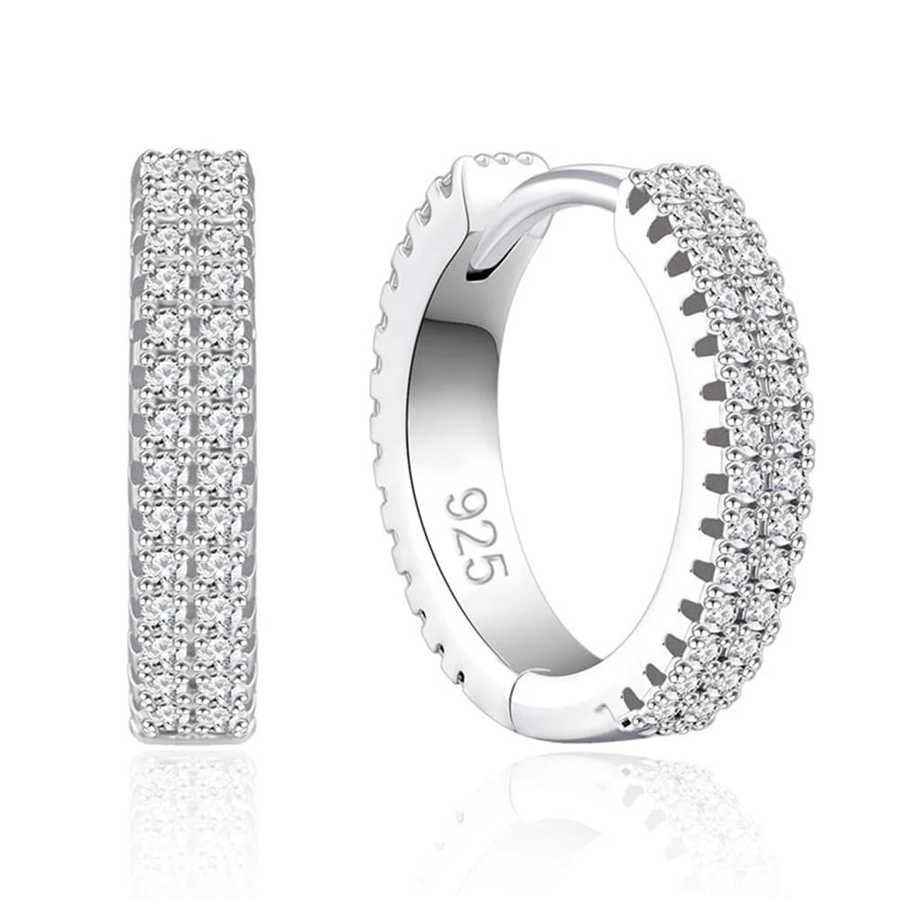 Vinregem Lab créé saphir pierres précieuses personnalité boucles d'oreilles 100% 925 en argent Sterl