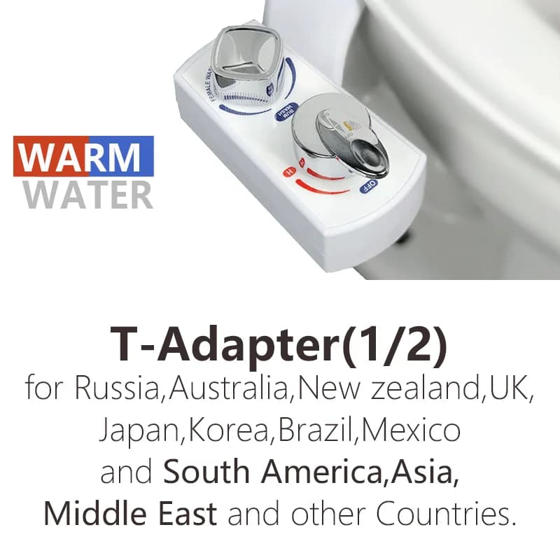 Bidet à eau chaude et froide pour toilettes, bidet non électrique, Shataff musulman, buse de tourism
