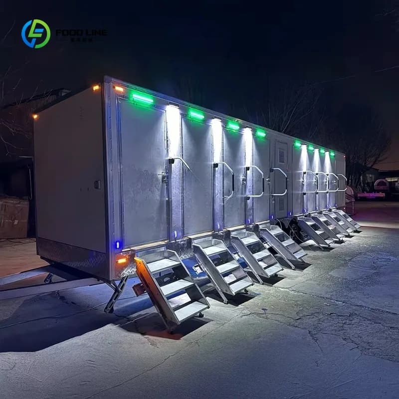 Remorque Sanitaire Mobile Personnalisée avec Lavabo et Meuble de Luxe, Écologique, à Déploiement Rap